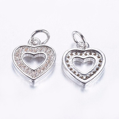 Long-Lasting Plated Brass Micro Pave Cubic Zirconia Charms LS-ZIRC-F069-50P-1