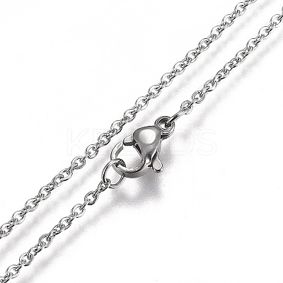 Non-Tarnish 304 Stainless Steel Pendant Necklaces NJEW-Z006-01P-1