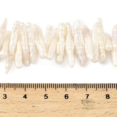 Natural Baroque Keshi Pearl Beads Strands PEAR-B004-03A-01A-1