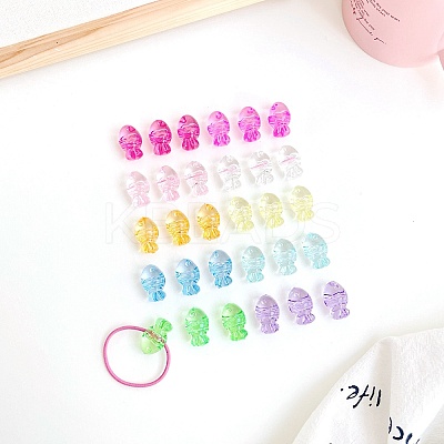 Transparent Acrylic Beads TACR-F008-09A-1