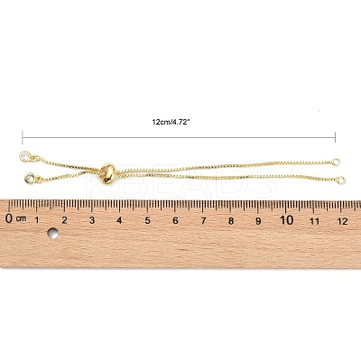 Rack Plating Brass Chain Bracelet Making KK-A142-017G-1