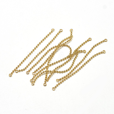 Brass Ball Chain Links Connectors KK-T032-176G-1