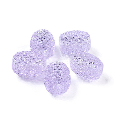 Transparent Resin European Jelly Colored Beads RESI-B025-01A-08-1