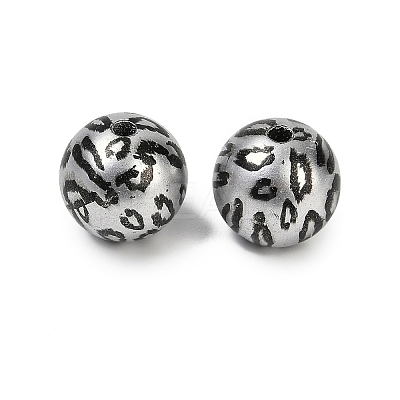 Printed Acrylic Beads PACR-P005-01B-1