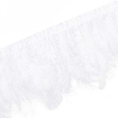 Rooster Hackle Feather Trim Fringe OCOR-WH0057-15-1