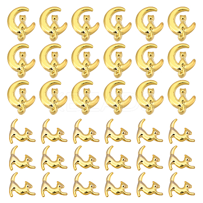 120Pcs 2 Style Alloy Cabochons FIND-OC0001-49-1