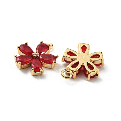 Real 18K Gold Plated Brass Charms KK-D090-05G-1