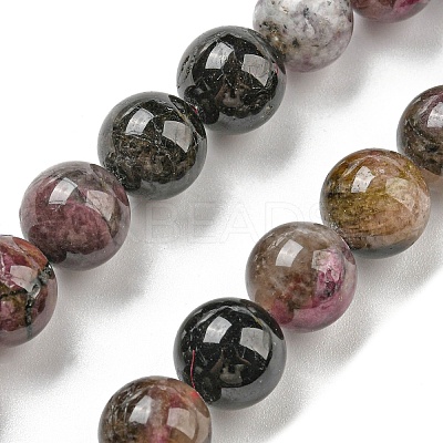Natural Multicolor Tourmaline Beads strands G-C076-8mm-10-1