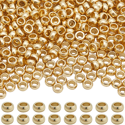 800Pcs 316 Surgical Stainless Steel Rondelle Crimp Beads STAS-BBC0008-70-1