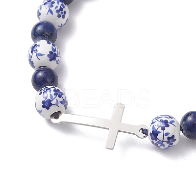 201 Stainless Steel Link Bracelets BJEW-JB12937-01-1