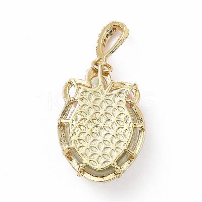 Opaque Resin Pendants KK-G406-51G-03-1