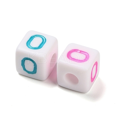 Opaque Acrylic Beads OACR-I022-01O-1