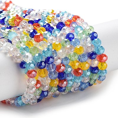 Glass Beads Strands EGLA-A034-M4mm-46-1