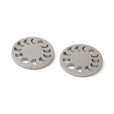 Tarnish Resistant 304 Stainless Steel Connector Charms STAS-J042-17P-1