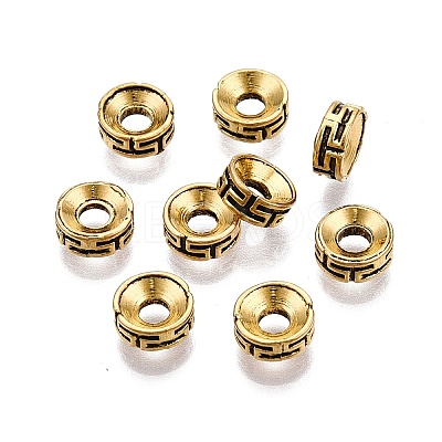 Tibetan Style Spacer Beads TIBEP-S315-46AG-RS-1