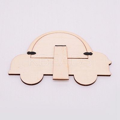 Unfinished Natural Wood Photo Frames WOOD-WH0104-96-1