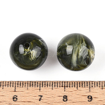 Round Acrylic Imitation Gemstone Beads OACR-R029-16mm-20A-1