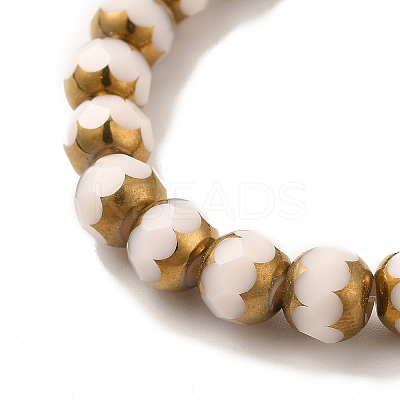 Opaque Solid Color Glass Beads Strands GLAA-G098-02D-1