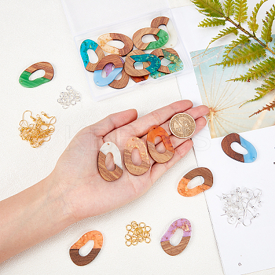 DIY Dangle Earring Making Kits DIY-OC0006-24-1