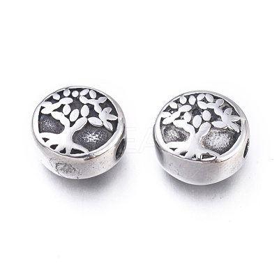 304 Stainless Steel Beads STAS-F243-03AS-1