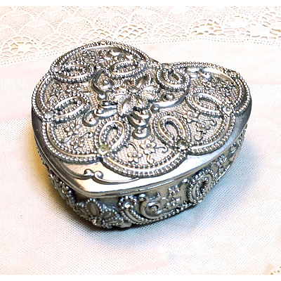 Heart Shaped Resin Jewelry Storage Boxes DARK-PW0001-114C-1