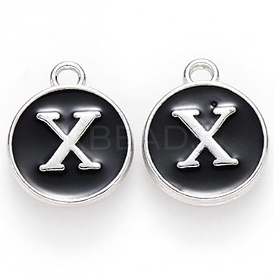Platinum Plated Alloy Charms ENAM-S118-02X-P-1