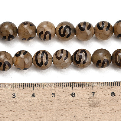 Tibetan Style dZi Beads Strands GG-CBA4812-B01-10MM-1