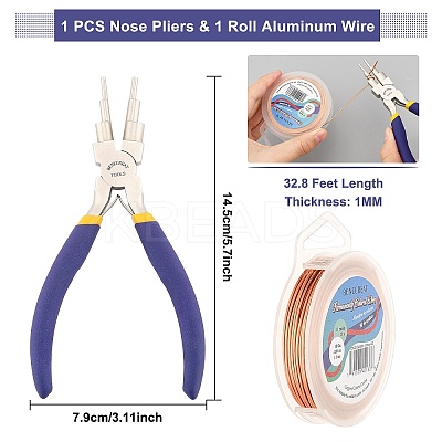 DIY Wire Wrapped Jewelry Making Kits PT-BC0001-47C-O-1