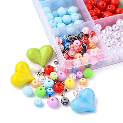 DIY Candy Color Beaded Necklace Mobile Strap Lanyard Making Kit DIY-YW0006-07-1