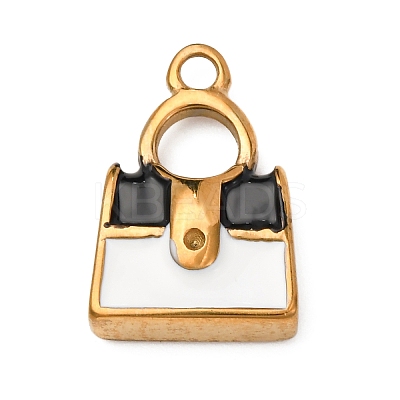 304 Stainless Steel Enamel Pendants STAS-B112-01G-08-1