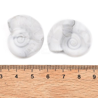 Shell Food Grade Eco-Friendly Silicone Focal Beads SIL-CJC0009-02F-1