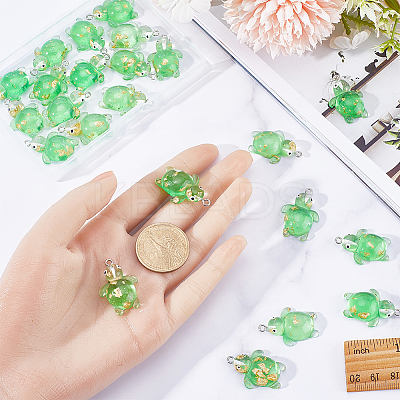 30Pcs Transparent Resin Pendants RESI-SC0002-72-1