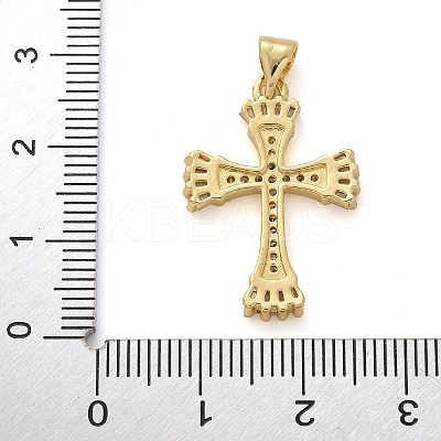 Brass Micro Pave Cubic Zirconia Pendants KK-M319-26G-03-1