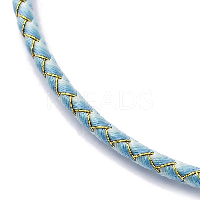 Polyester Cord Braided Bracelet Makings MAK-Z003-01P-05-1