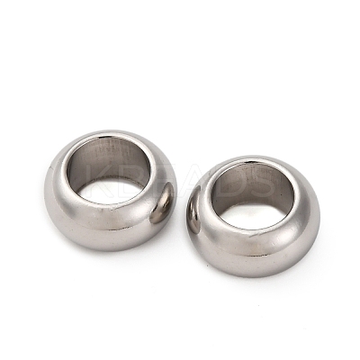 304 Stainless Steel European Beads STAS-P397-01B-P-1