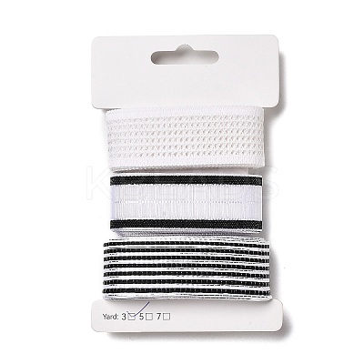 9 Yards 3 Styles Polyester Ribbon SRIB-A014-G06-1