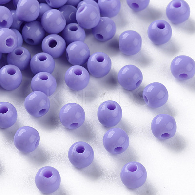 Opaque Acrylic Beads MACR-S370-C6mm-SS2114-1