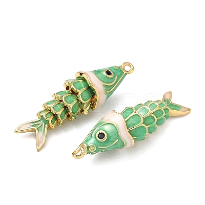 Brass Micro Pave Cubic Zirconia Pendants with Enamel KK-H526-03G-07-1