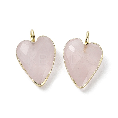 Natural Rose Quartz Pendants G-G012-11G-02-1