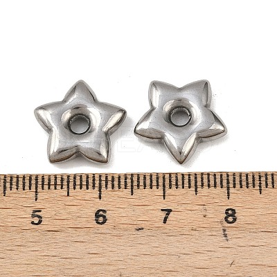 304 Stainless Steel Beads STAS-A129-01P-1