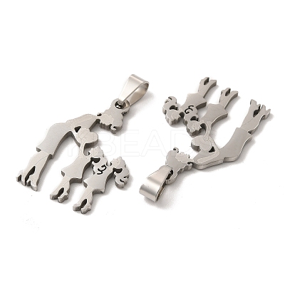 Non-Tarnish Mother's Day/Teachers' Day 201 Stainless Steel Pendants STAS-K251-014-1