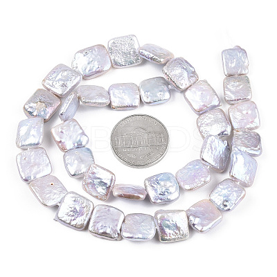 Baroque Natural Nucleated Pearl Keshi Pearl Beads Strands PEAR-S020-K09-1