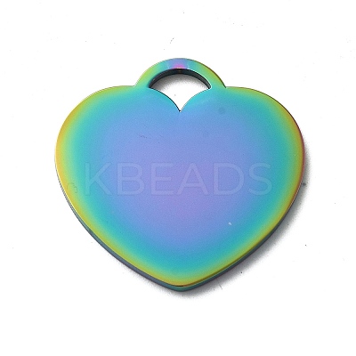 Ion Plating(IP) 304 Stainless Steel Mirror Polished Finish Stamping Blank Tag Pendants STAS-K270-43M-1