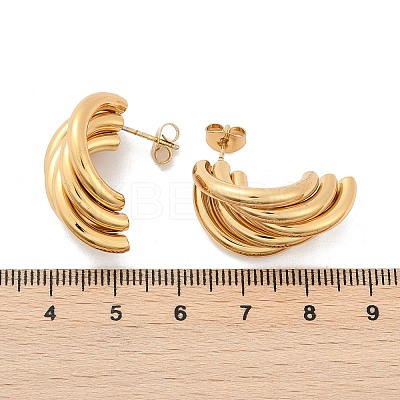 201 Stainless Steel Stud Earrings EJEW-Q026-23G-1