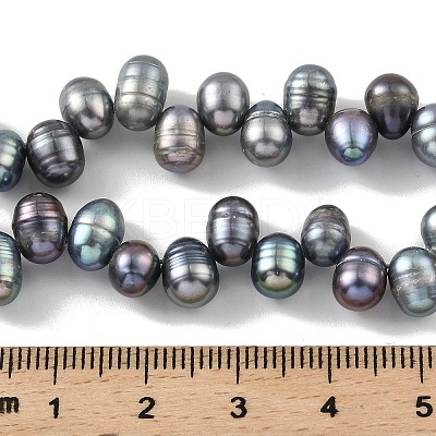 Dyed Natural Cultured Freshwater Pearl Beads Strands PEAR-A006-28A-X-1