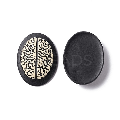 Halloween Cameos Opaque Resin Cabochons RESI-C017-01H-1