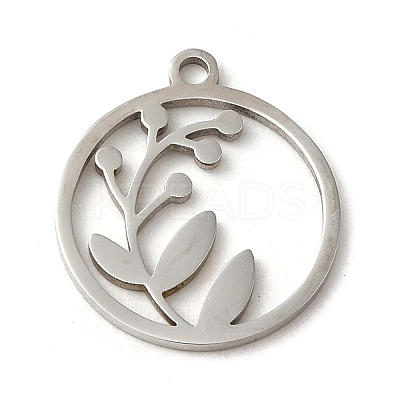Non-Tarnish 201 Stainless Steel Pendants STAS-E211-03P-1