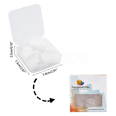 Transparent Acrylic Weaving Board DIY-PH0026-83-1