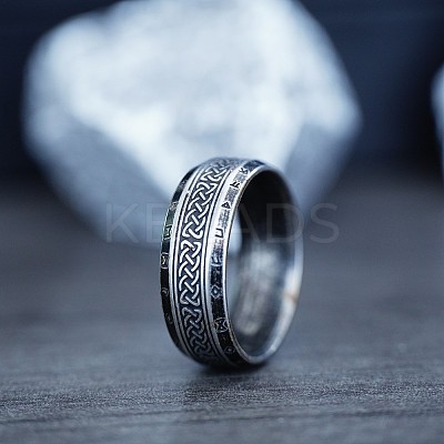 Viking Style Retro 304 Stainless Steel Finger Rings FS-WG40F7A-02-1