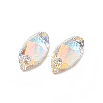 Horse Eye Shape Sew on Rhinestone GLAA-A024-03C-001LA-1
